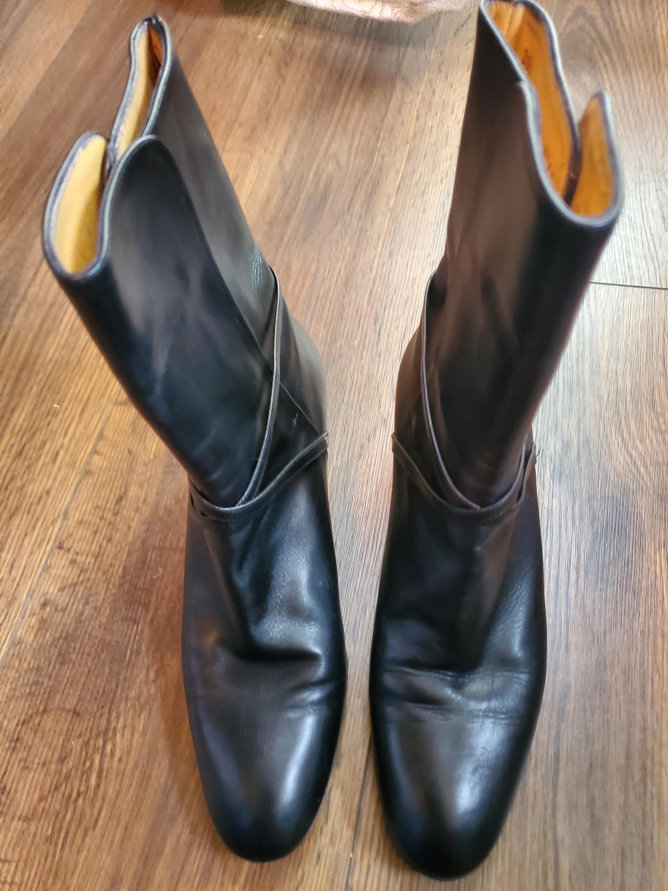 Vintage Italian Leather Boots - Etsy