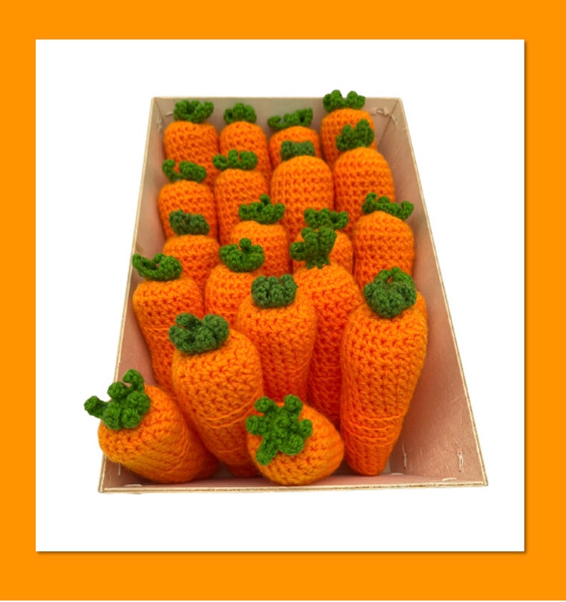 Carrot crochet toy image 2
