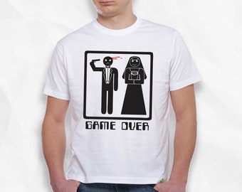 Camiseta Algodon Personalizada Video Juegos Game Over 21 Camiseta Algodon Personalizada Video Juegos Game Over 21