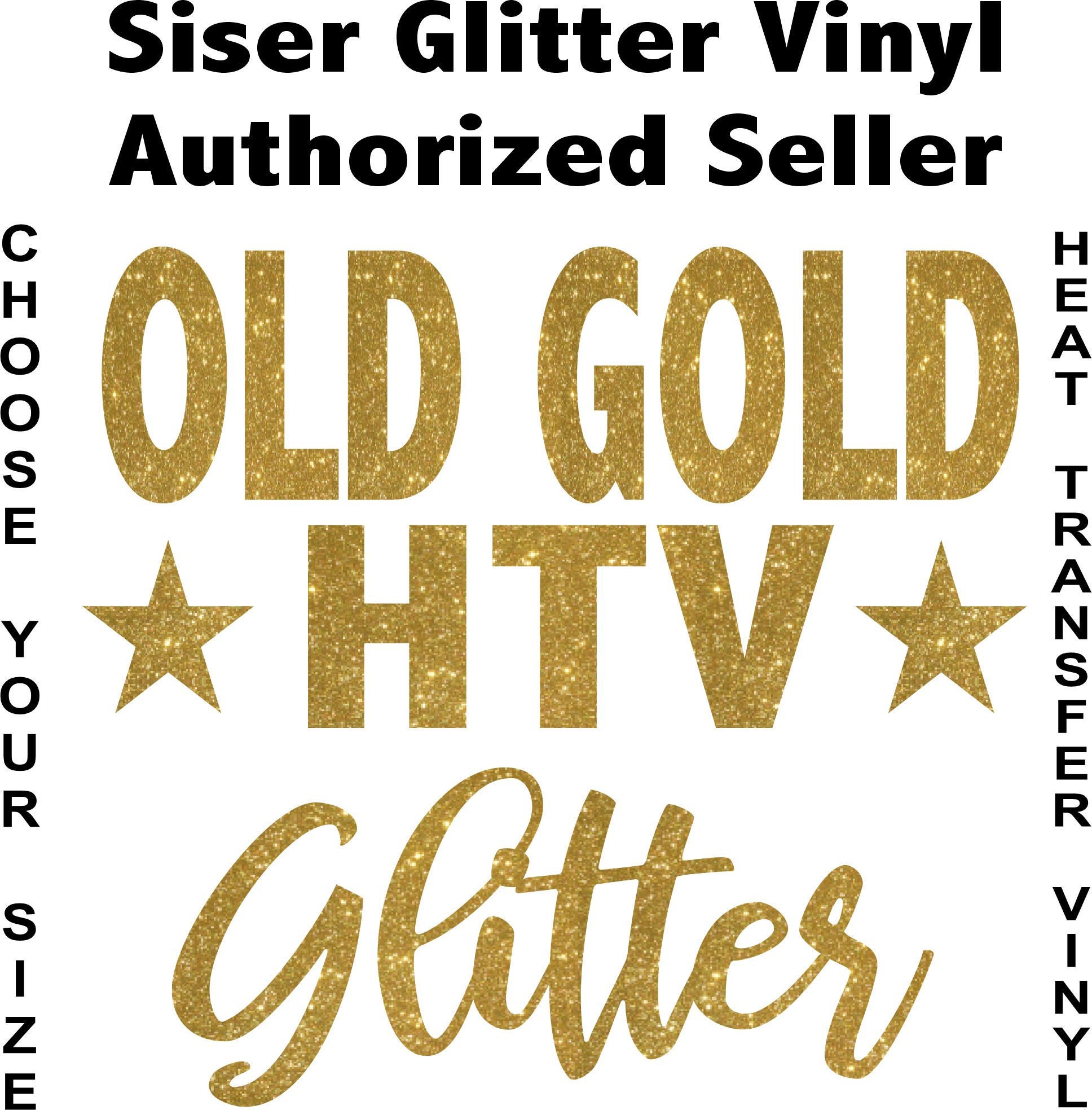 Siser Moda Glitter 2 HTV – Old Gold - Rainbow Vinyl Co