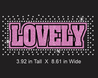 Reverse SMALL Custom Name Vinyl and Rhinestone Multimedia Design in Glitter vinyl and clear rhinestones 8.6 x 3.9