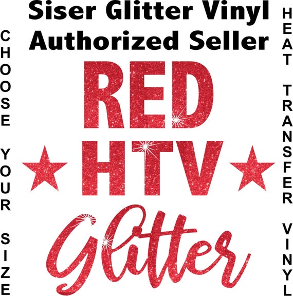 Glitter Red HTV 12x12 (Heat Transfer Vinyl)