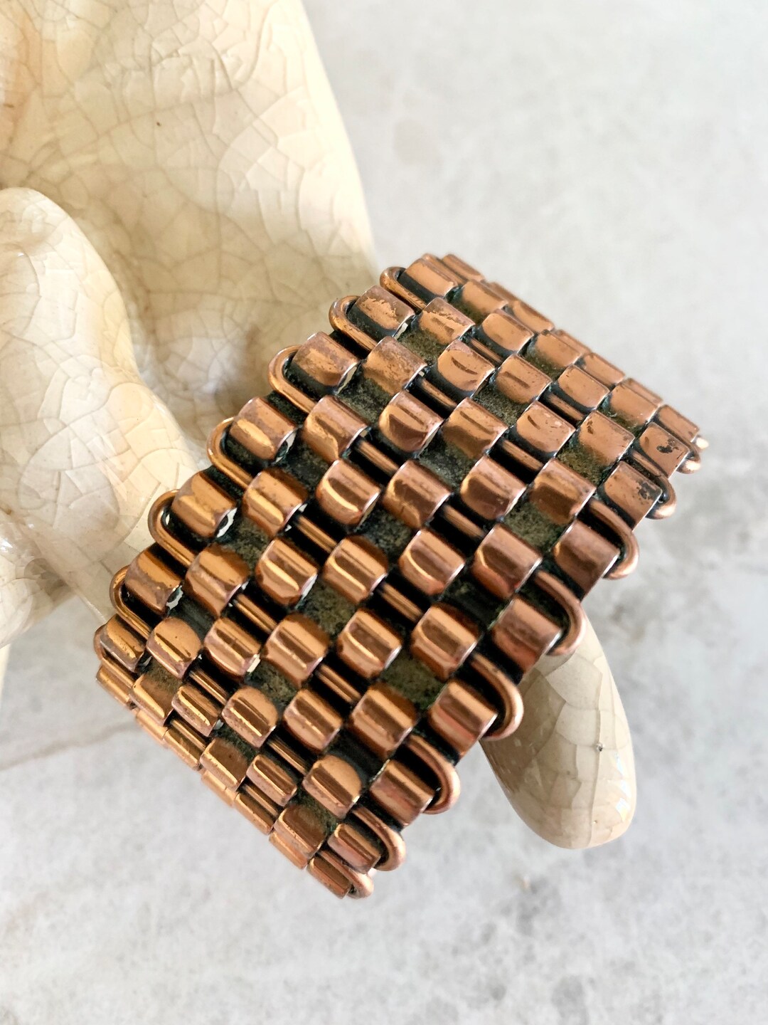 Vintage Gros bracelet avec strasse style bohème chic | Kaufen auf Ricardo