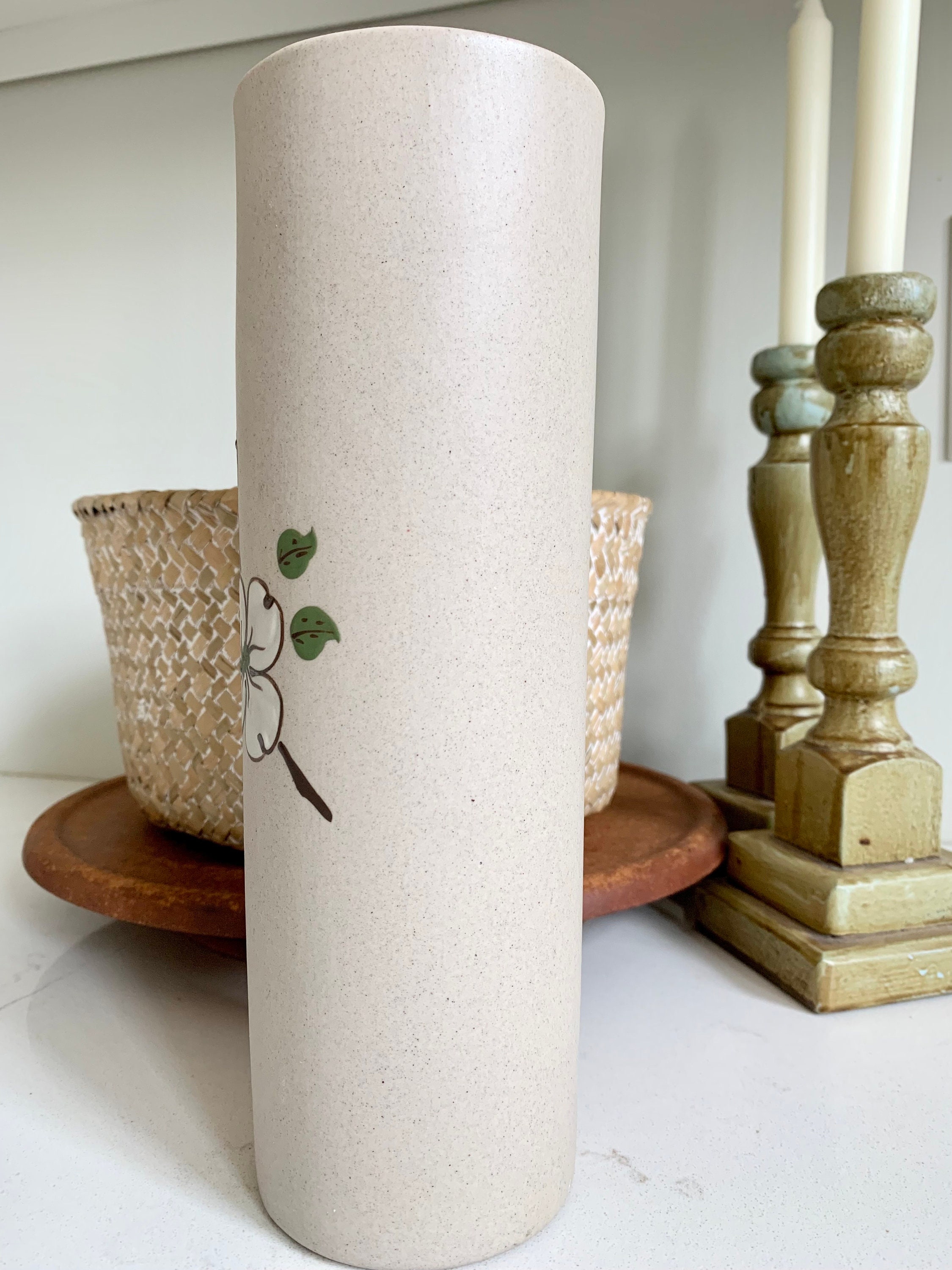 Vintage Dogwood Vase: Signed Pigeon Forge Pottery, TN - Etsy