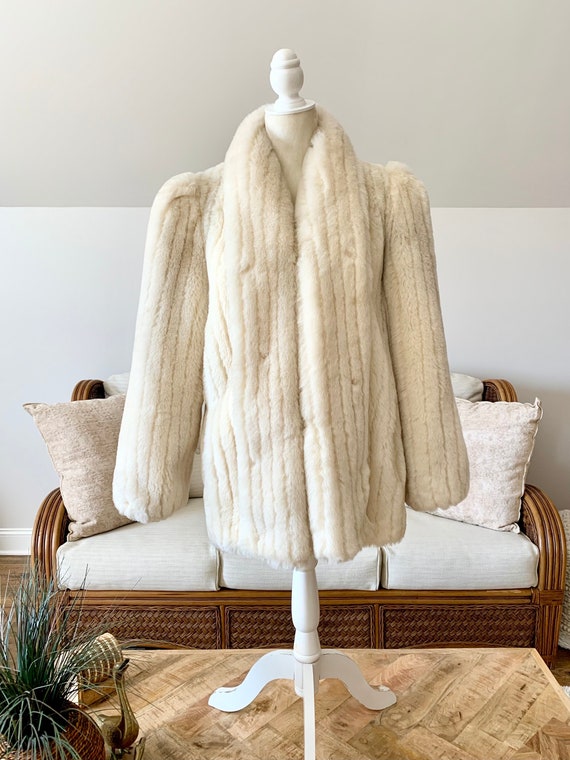 Donnybrook Vintage Faux Fur Coat Made in USA Ivory Color Changing Greige Vintage Gifts for Her or Him Etsy Canada