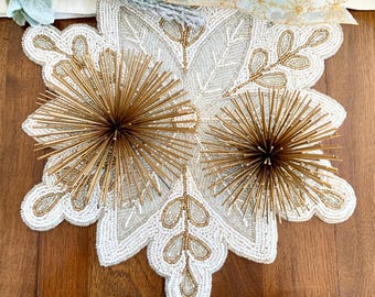 Atomic Sunburst, MCM, Mid Century Wall Table Decor, Brutalist Sea Urchins