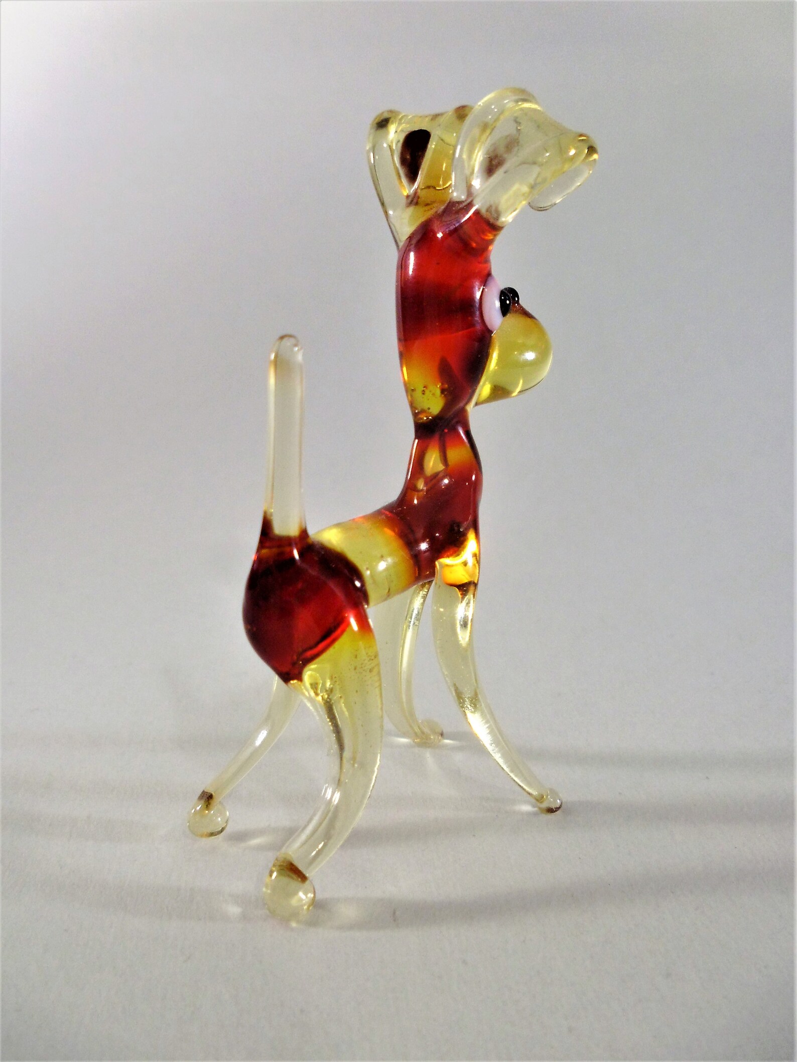 hand blown glass deer