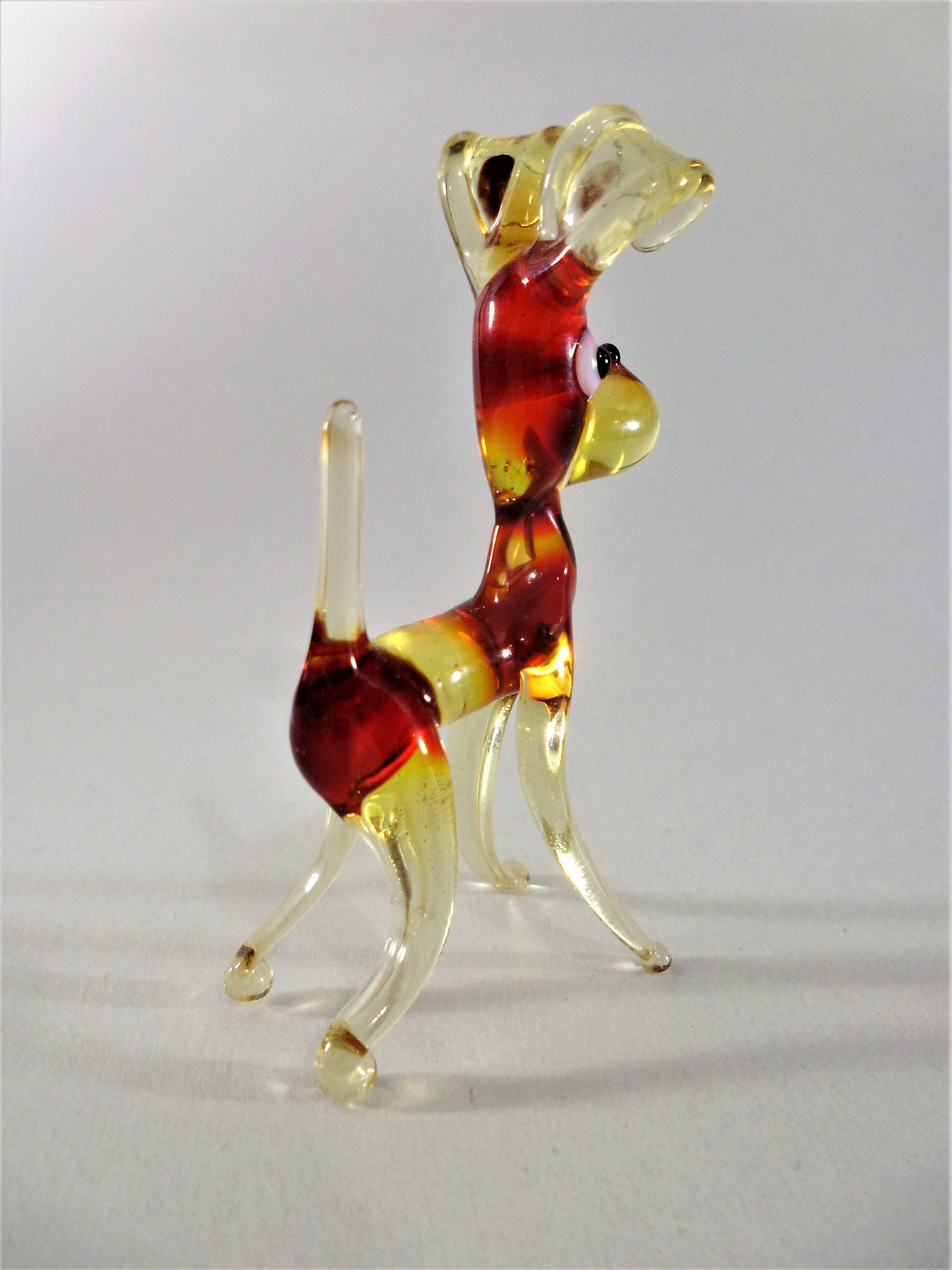 hand blown glass deer