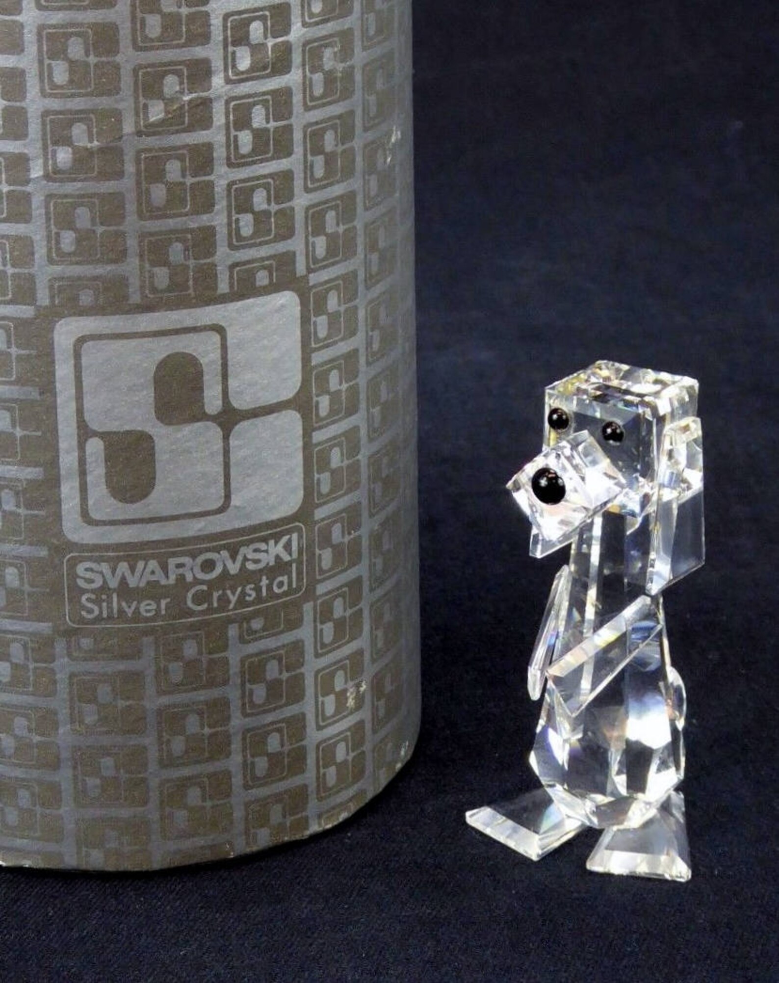 Swarovski Silver Crystal Pluto Dog Gift Boxed Swarovski | Etsy