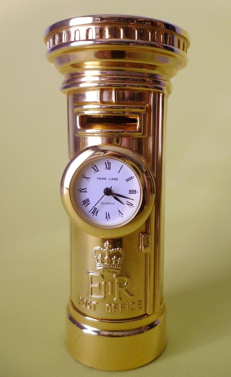 Miniature Clocks British Letter Box Vintage Clocks Novelty Etsy