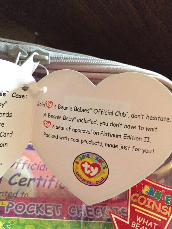 platinum beanie baby value