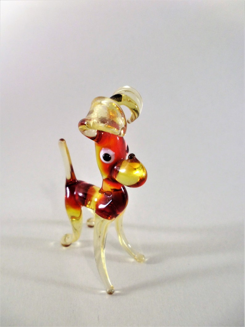 hand blown glass deer