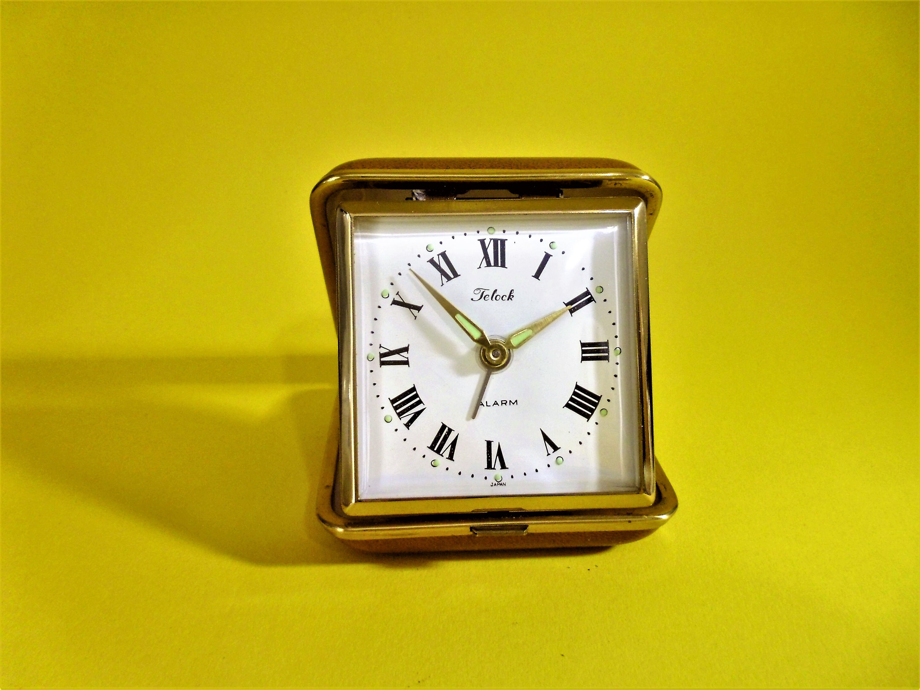 Clocks Vintage TELOCK Windup Travel Alarm Clock Modern (1970Now) Alarm
