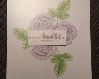 Handmade Daughter Card