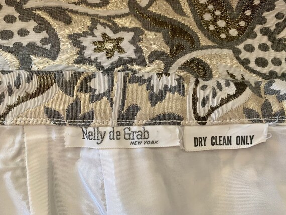 Vintage 70's Nelly de Grab maxi skirt, metallic b… - image 7