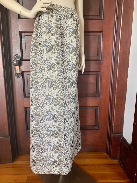 Vintage 70's Nelly de Grab maxi skirt, metallic b… - image 2