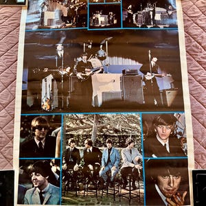 The Beatles Live Concert Poster 42”x58” Original 1976 Los Angeles.  Very good condition