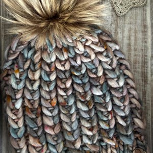 Geflochtene Herzen Luxus handgestrickte Mütze