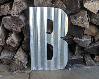 Metal Letter Cut Out 12" | Rustic Metal Home Decor Sign