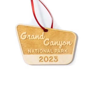 Grand Canyon National Park Ornament | All Years & Parks Available | Unique Custom Christmas Ornament Gift