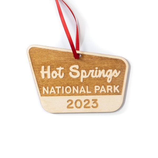 Hot Springs National Park Ornament | All Years & Parks Available | Unique Custom Christmas Ornament Gift