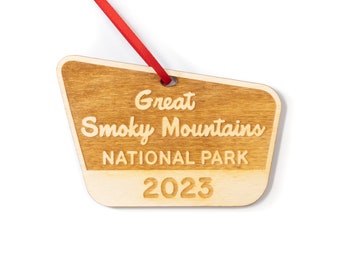 Great Smoky Mountains National Park Ornament | All Years & Parks Available | Unique Custom Christmas Ornament Gift