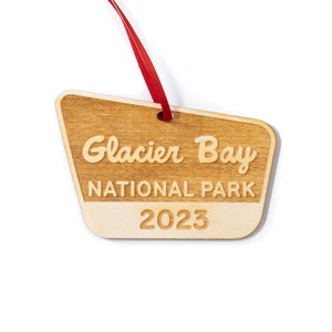 Glacier Bay National Park Ornament | All Years & Parks Available | Unique Custom Christmas Ornament Gift