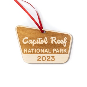 Capitol Reef National Park Ornament | All Years & Parks Available | Unique Custom Christmas Ornament Gift