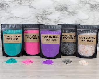 Custom Text Personalized Bath Bomb Bag Bath Salts | Bath Dust Salt Crumbles Powder | Unique Funny Ready To Ship Gift Valentines Day Gifts