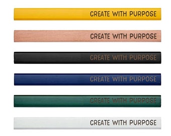 CREATE WITH PURPOSE | Carpenters Construction Plumbers Tradesman Pencils | Unique Fathers Day Gift Stocking Stuffer For Him Stocking Stuffer