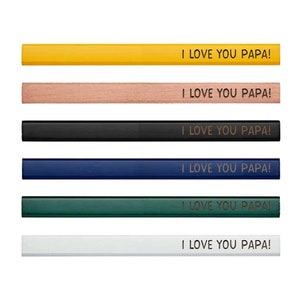 I Love You Papa! | Carpenters Construction Plumbers Tradesman Pencils | Unique Fathers Day Gift Stocking Stuffer For Him Stocking Stuffer