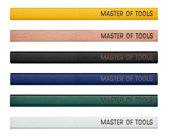 Master Of Tools Pencils | Carpenters Construction Tradesman Pencils | Unique Fathers Day Gift Stocking Stuffer For Him Stocking Stuffer