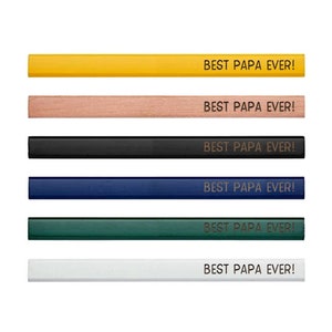 Best Papa Ever! | Carpenters Construction Plumbers Tradesman Pencils | Unique Fathers Day Gift Stocking Stuffer For Him Stocking Stuffer