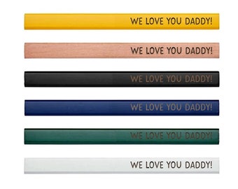 We love you Daddy! | Carpenters Construction Plumbers Tradesman Pencils | Unique Fathers Day Gift Stocking Stuffer For Him Stocking Stuffer