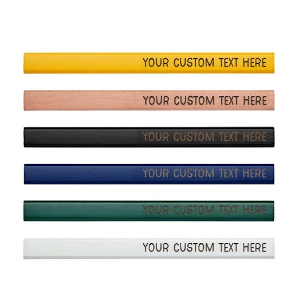 Custom Order | Carpenters Construction Plumbers Tradesman Pencils | Unique Gift For Him | Stocking Stuffer Gifts Stocking Stuffer