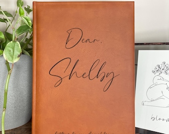 Dear Daughter Personalized Letters To My Daughter Journal Notebook | Child Baby Book Memory Keepsake Journals | Unique Personalized Gifts