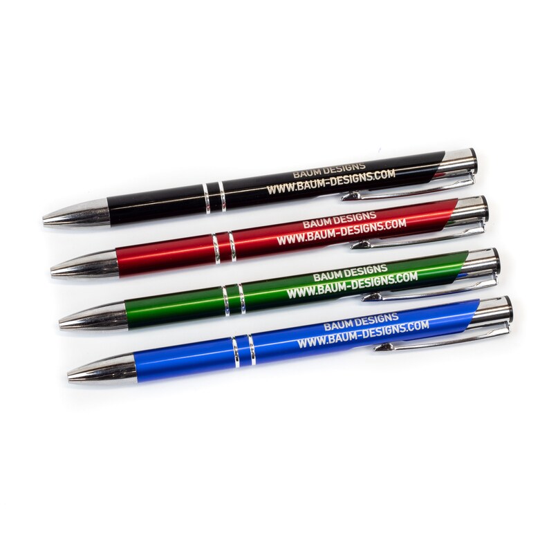 Personalized Business Pens Bulk Custom Text Order Marketing Etsy