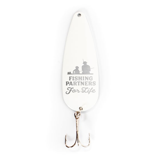 Fishing Partners for Life Fishing Lure Custom White Fishing Spoon