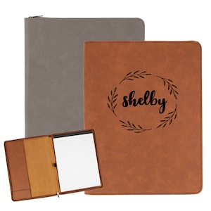 Cartera personalizada de piel sintética con cremallera/suministros de regalo de empresa, iniciales de monograma con logotipo personalizado/regalos únicos