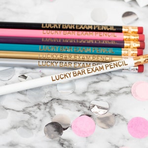 Lucky Bar Exam Pencil Cute Unique Pencil Motivational Office Supplies Stocking Stuffer image 6