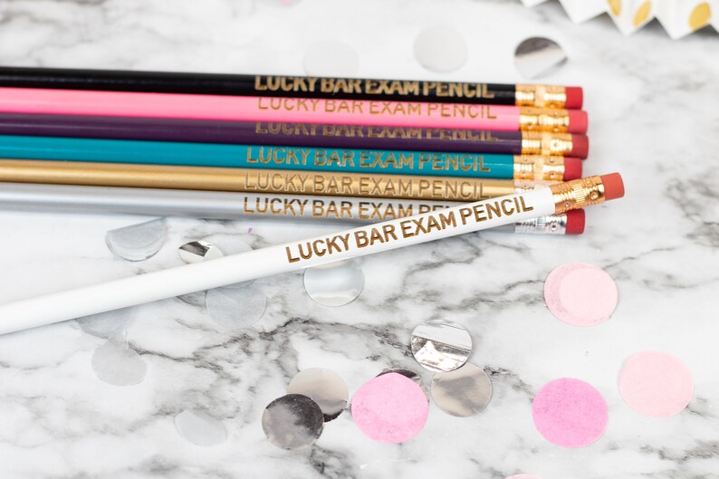 Lucky Bar Exam Pencil Cute Unique Pencil Motivational Office Supplies Stocking Stuffer image 6