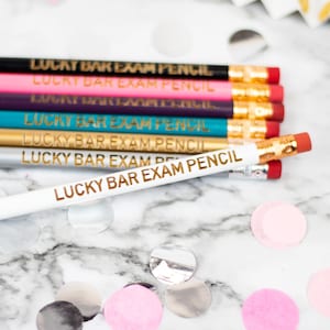 Lucky Bar Exam Pencil Cute Unique Pencil Motivational Office Supplies Stocking Stuffer image 5