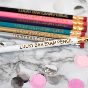 Lucky Bar Exam Pencil Cute Unique Pencil Motivational Office Supplies Stocking Stuffer image 4