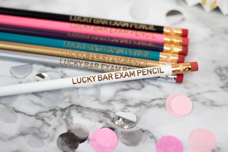 Lucky Bar Exam Pencil Cute Unique Pencil Motivational Office Supplies Stocking Stuffer image 4