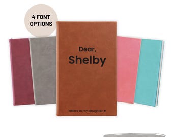 Dear Daughter Personalized Letters To My Daughter Journal Notebook | Child Baby Book Memory Keepsake Journals | Unique Personalized Gifts