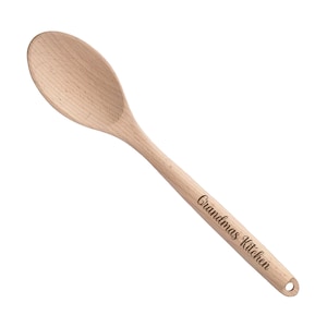 Grandmas Kitchen Spoon Serving Mixing Spoons | Unique Housewarming Wedding Bridal Shower Gift
