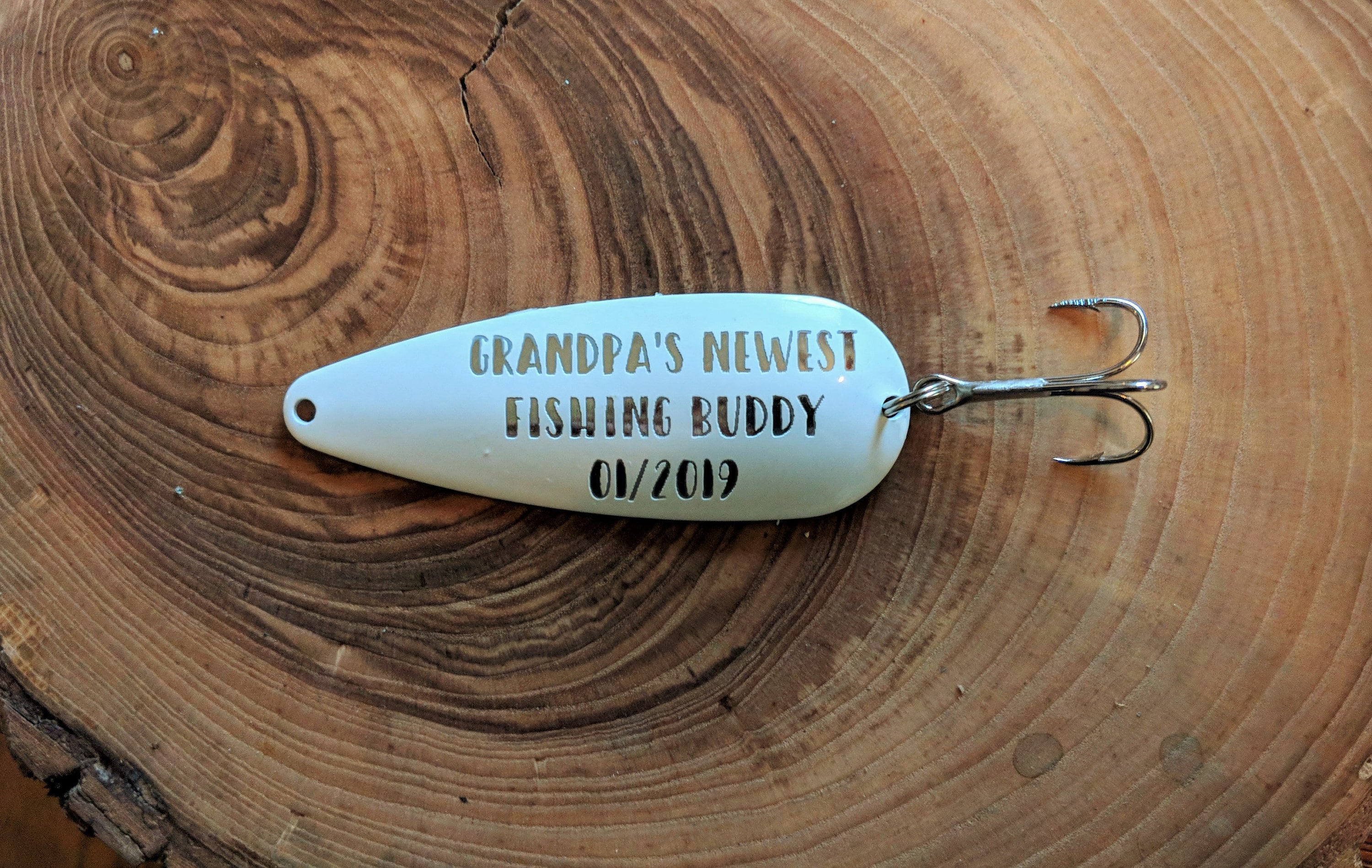 Grandpa/'s Official Fishing Buddy Bottle Cap Necklace Handcrafted Jewelry