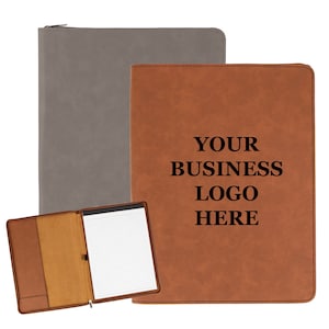 Cartera personalizada de piel sintética con cremallera/suministros de regalo de empresa, iniciales de monograma con logotipo personalizado/regalos únicos
