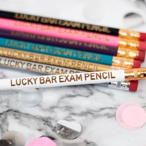 Lucky Bar Exam Pencil Cute Unique Pencil Motivational Office Supplies Stocking Stuffer image 3