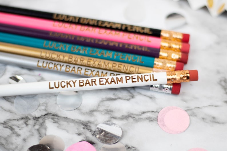 Lucky Bar Exam Pencil Cute Unique Pencil Motivational Office Supplies Stocking Stuffer image 3